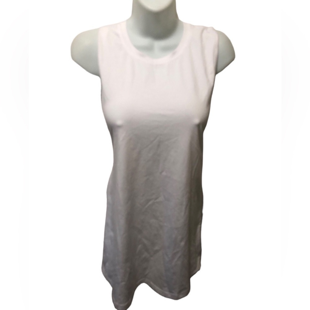 1st Phorm White Racerback Performance Tank Top Size S Stretch Active Athletic